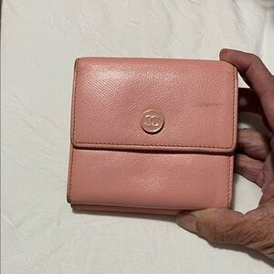 Authentic CHANEL Blush Pink Leather Wallet